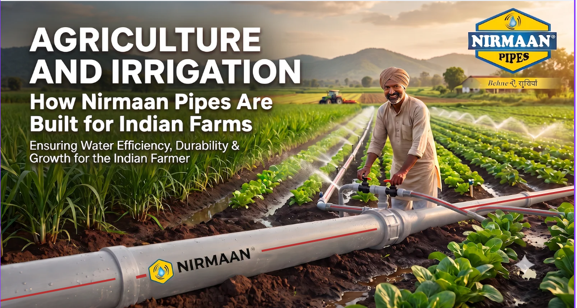 Agriculture and Irrigation: How Nirmaan Pipes Are Built for Indian Farms