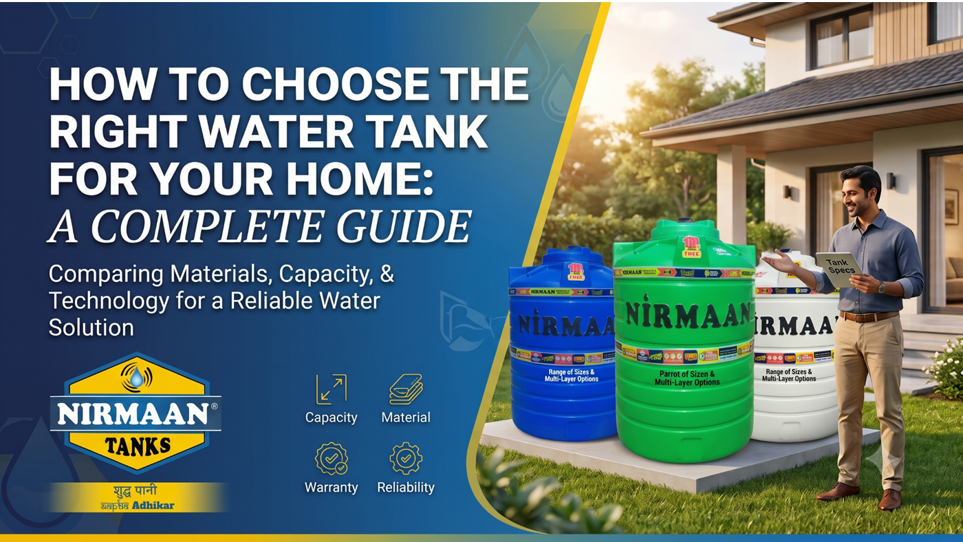 How to Choose Right Water Tank for your home: A Complete Guide